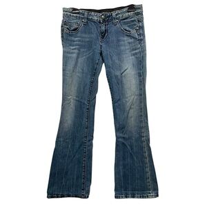 ReRock For Express Distressed Bootcut Womens Jeans // S